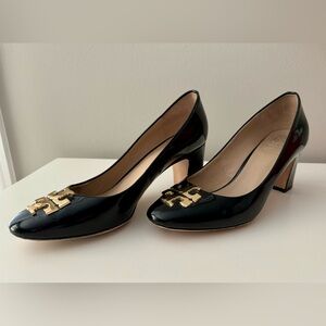 Tory Burch “Raleigh” Black Patent Leather, size 8, great condition